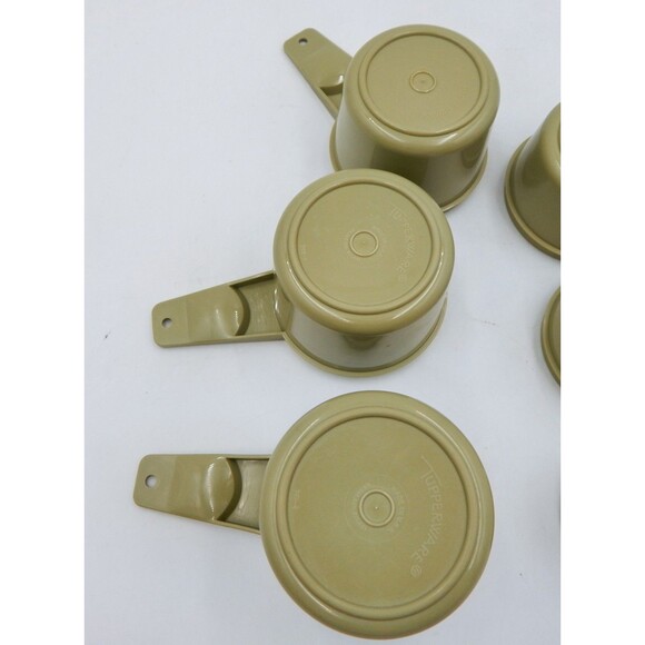 Tupperware Measuring Cups Complete Set of Six Olive Avocado Sage Green 761 - Picture 8 of 10